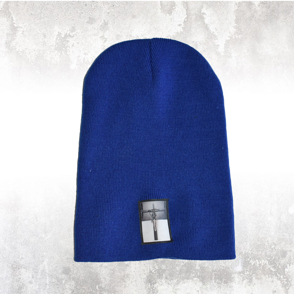 Beanie Lana Blu Manubrio