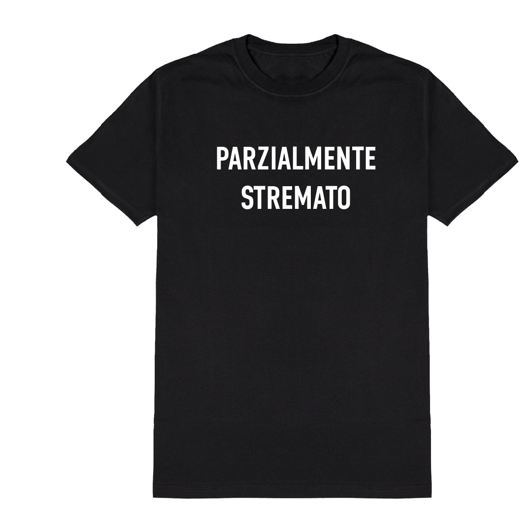 T-SHIRT NERA Parzialmente stremato