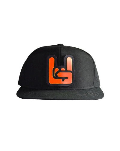 Cappellino Rapper Corna Arancione