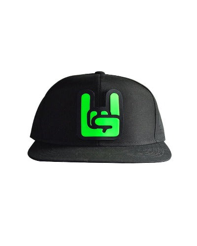 Cappellino Rapper Corna Verde Fluo + Borraccia DAIDAIDAI