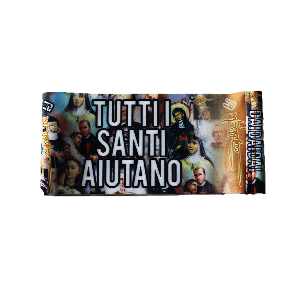 Fascia testa tutti i santi aiutano
