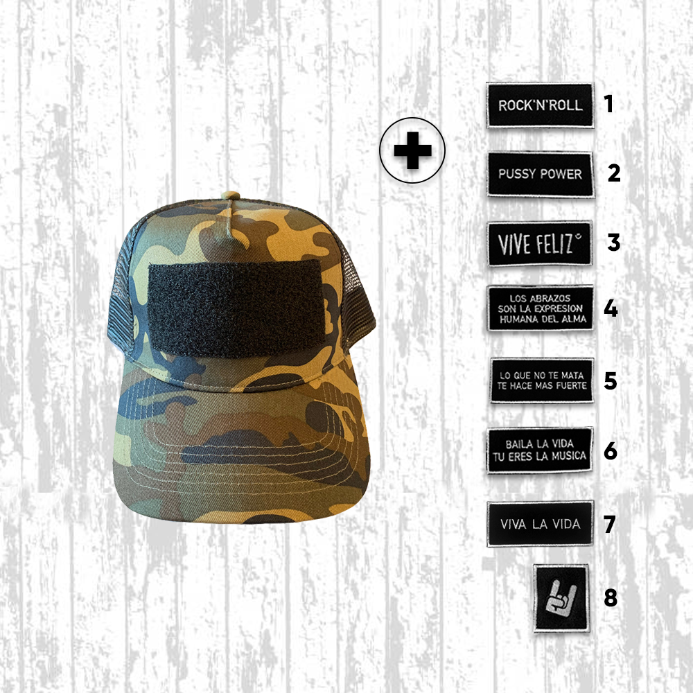 Cappellino camo con Patch