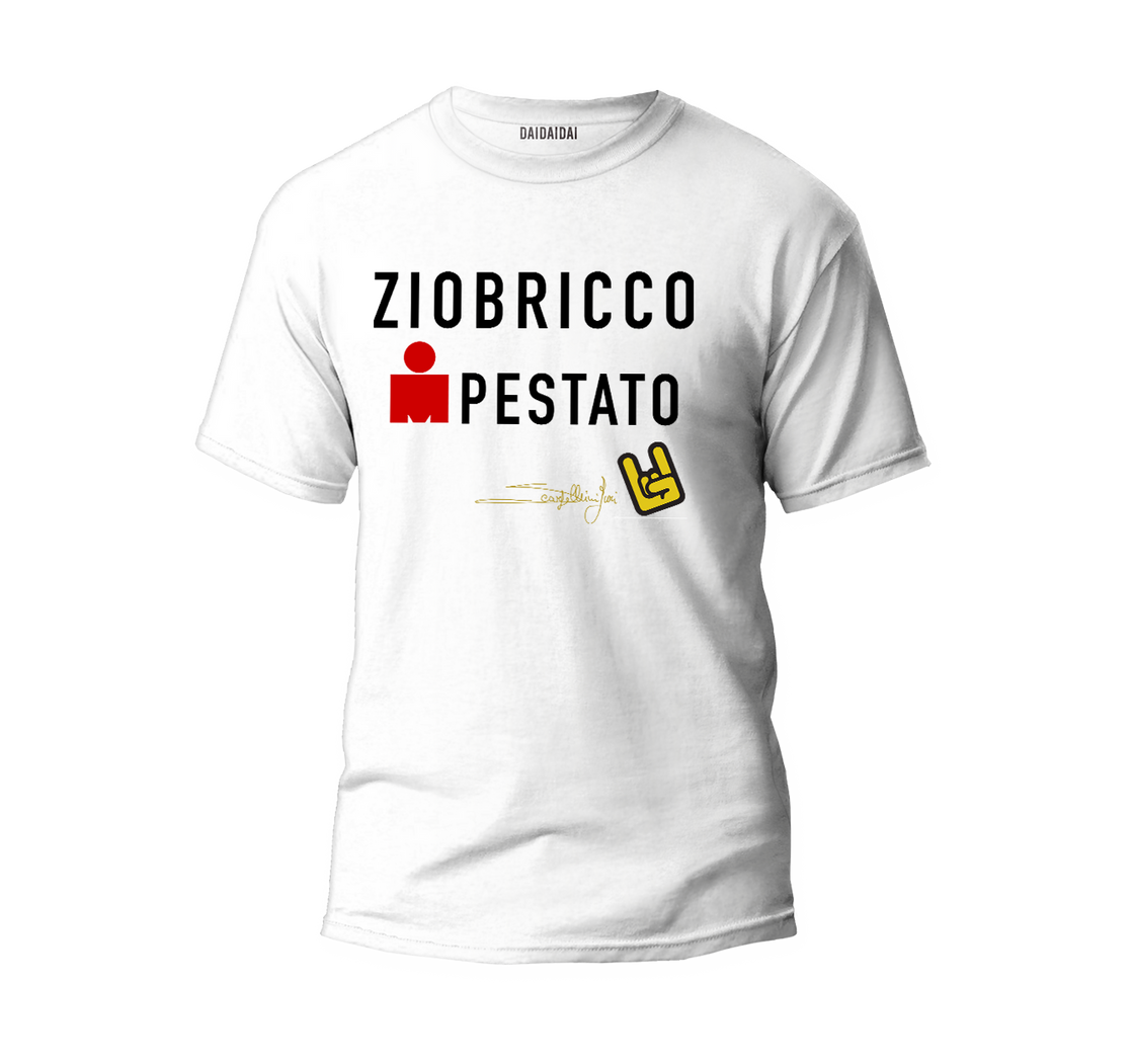 Tshirt Bianca ZioBricco Impestato TRIATHLON